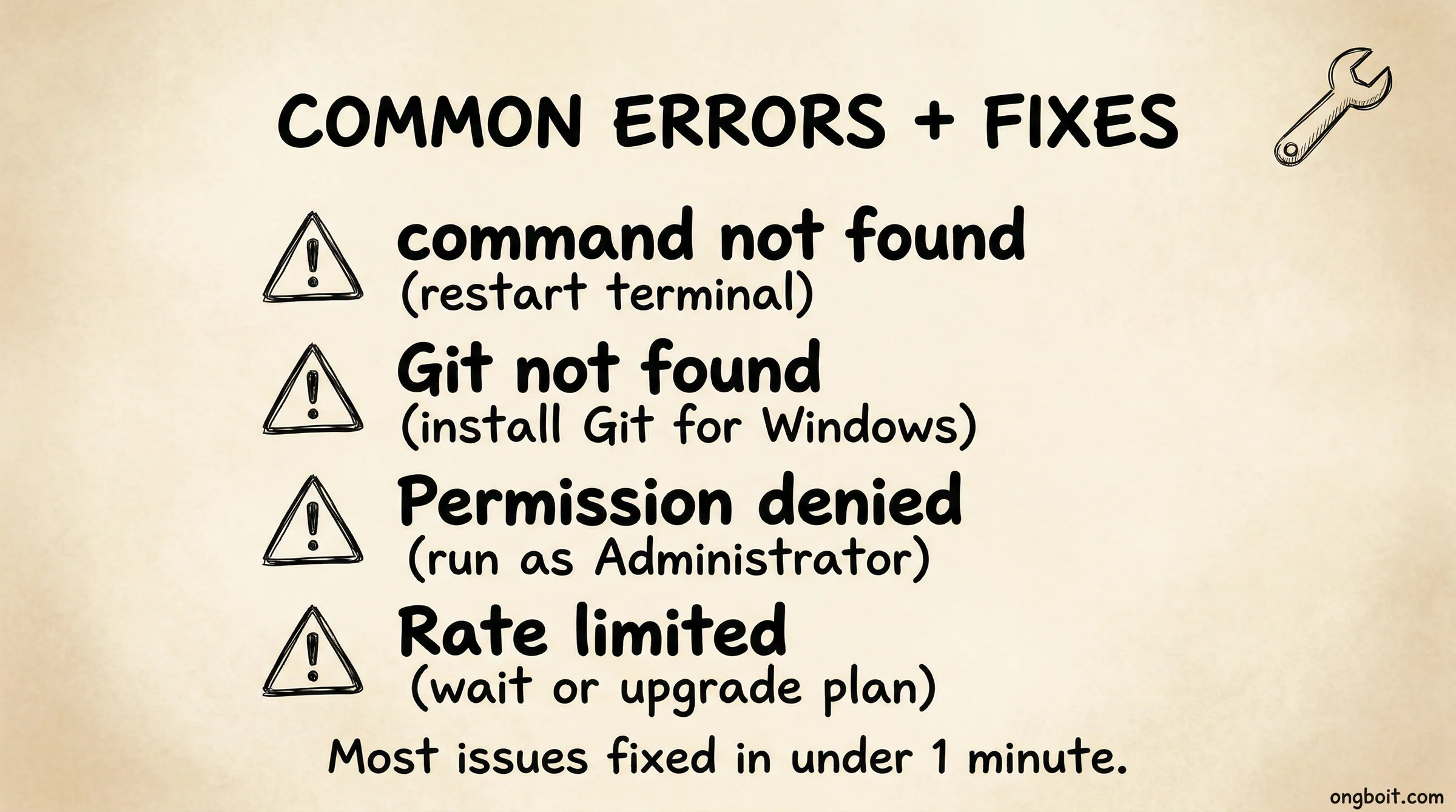 Claude Code common errors and fixes