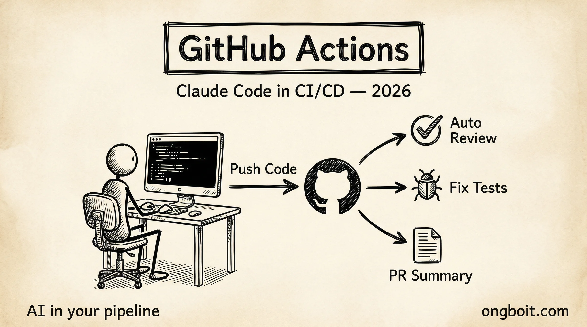 Claude Code GitHub Actions tu dong hoa CI CD voi AI