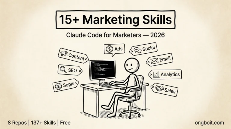 Claude Code Marketing Skills: 15+ Skills Cho Marketer Từ 8 Repos (2026)