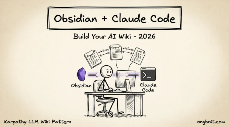Obsidian + Claude Code: xây wiki kiến thức bằng AI theo Karpathy LLM Wiki Pattern