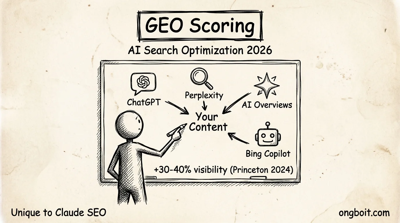 GEO-First Scoring - AI search optimization for ChatGPT Perplexity AI Overviews