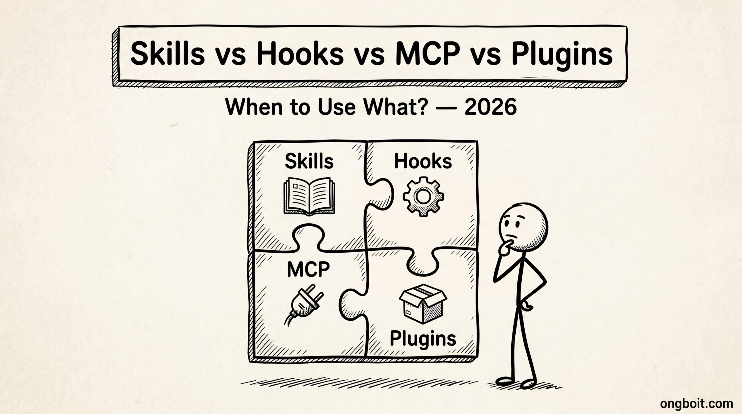 Skills vs Hooks vs MCP so sanh trong Claude Code