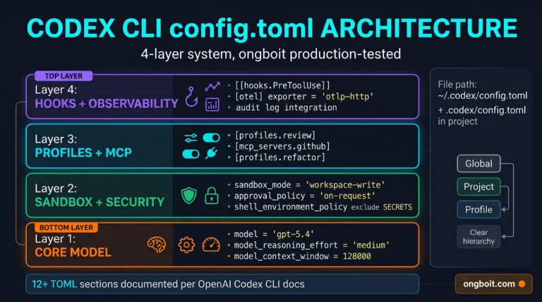 Codex CLI config.toml Deep Dive: 7 Setting Production 2026