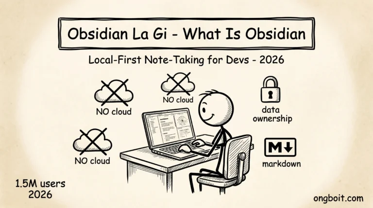 Obsidian là gì local-first note-taking cho dev