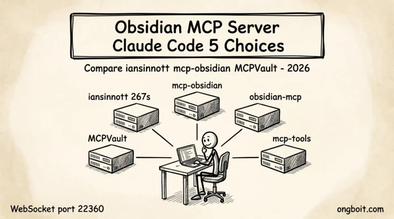 Obsidian MCP Server Claude Code 5 Choices: iansinnott mcp-obsidian MCPVault comparison